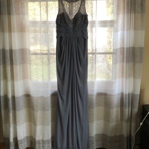 David’s Bridal Grey Formal Dress